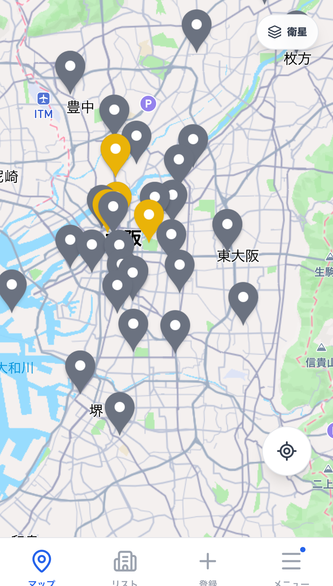 GoSulのスマホ画面で訪問先の前回メモと詳細を確認する画面